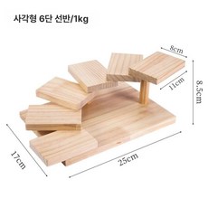 일식 초밥 플레이팅 플레이트 드라이아이스 그릇 계단 스시, 1개