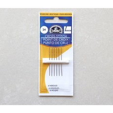 DMC 십자수 바늘 세트 24호 6개 Cross Stitch 1771/2, 1개