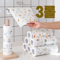 일회용행주 빨아쓰는 뜯어쓰는 롤행주 색상랜덤 35매, 3개, 35개