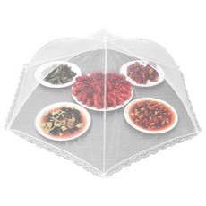 折疊菜罩 超大食物罩 餐桌防蚊蟲菜罩 露營防塵罩 CB-269, 圓形 直徑60cm CB-269, 1個