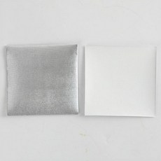 초콜릿 포장지 종이 골드 실버 은박지 초콜렛, 1개, 10 x 10cm 미세 격자 실버