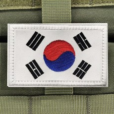 태극기 와펜 DIY 마크 자수 라벨 패치 자수와펜 기자수와펜 수패치 완장