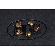 沐錦飾品材料DIY 2MM珠鏈頭(銅/不鏽鋼) 珠鏈配件 雙耳珠鏈包頭 @100 500入, (青古)300入/瓶, 1個