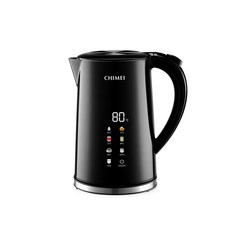CHIMEI 奇美 1.7L 彩屏溫控快煮壺 KT-17STC0 7段控溫 雙層防燙 304不鏽鋼, 黑, 1個