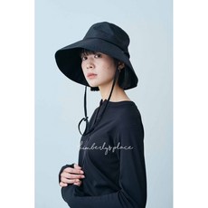 IEDIT 抗UV防水遮陽帽 登山帽 99%防曬 戶外活動適用, 黑