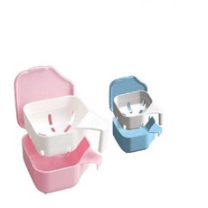 【海夫健康生活館】假牙洗淨盒 清潔錠專用 日本製 (E0986), 藍色, 1個