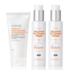 EANVIE 솔루션 스킨 120ml + 로션 120ml + 클렌징 폼 120ml 세트, 1세트