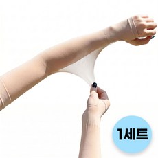 실루엣 국산 여름 냉감 쉘론 팔토시 UV 자외선차단 골프 쿨토시, 1세트, 손등형 살색
