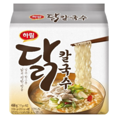 하림 닭칼국수 닭의 진한 맛 한그릇 라면 117g, 468g, 1개
