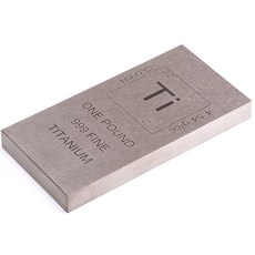 순수 티타늄 바 0.5kg(1파운드) 999 미세 주기율표 디자인 Ti Element Ingot 수집용 산업용 금속 반전 및 디스플레이용 Unique 메탈s_159317, 순수 티타늄 바 0.5kg(1파운드) 999 미세 주기, 1