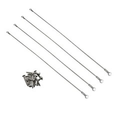 BAIRONG 콜맨 또는 이글루 쿨러 스테인리스 스틸 부품용 나사 12개가 있는 교체용 뚜껑 스트랩 4개 플라스틱 코팅 실버 134708