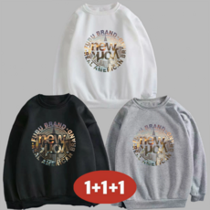 오스틱니 [1+1+1 초특가] 남성용 빅사이즈 봄가을 맨투맨 루즈핏 3팩 120KG까지 (3종세트)