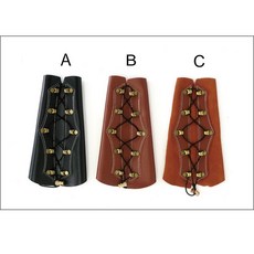 弓城弓箭館 包裹式牛皮護臂 弓箭 射箭護具 牛皮護手 護指 護腕 傳統弓 反曲弓, 1個, A款