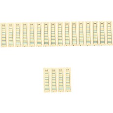 파토 20pcs 바이올린 핑거보드 스티커 초보자를 위한 투명 위치 라벨 학습 노트 바이올린을 내구성 있는 연습 제거하기 쉽게 적용할 수 있습니다, 18.5x5cmx5pcs, As shown x 5