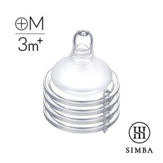 【小獅王Simba辛巴】超柔防脹氣奶嘴 芮芮生技x專業藥師團隊, 1個, 寬口十字-M