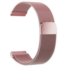 루프 밴드 마그네틱 스트랩 금속 손목 팔찌, 2. Rose Pink / D. 22mm