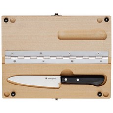 snow peak 雪諾必克 戶外砧板刀組 M NO.3 + CS-207, 1組, 天然木, 不鏽鋼