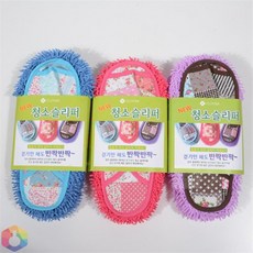 지옹샵 쓱싹쓱싹 극세사 청소 슬리퍼 청소실내화, FREE 임의배송