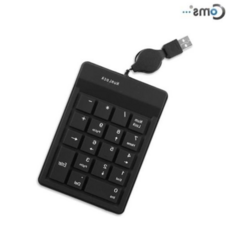 USB키패드 (COMS) USB Black 숫자키패드(자동감김/18키) 79000EA 1EA, 본상품