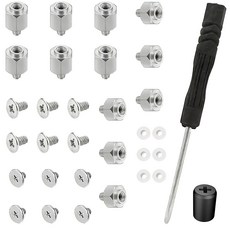 M.2 나사 M.2 Nvme SSD 고정나사 + 스탠드오프 + 드라이버 조립세트 M2 SSD 나사 고정볼트 ASUS 호환 메인보드용 세트, 32 pcs