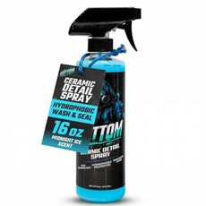 Gottom 세라믹 디테일 스프레이 - 473.2ml(16온스) SiO2 소수성 딥 샤인 울트라 글로스 탑 코트 디테일러 강화 확장 및 보호 미드나잇 아이스 향 108270, 16 Ounce (Pack of 1)