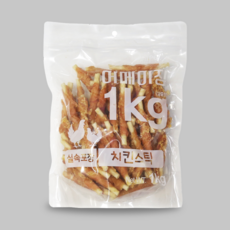 펫레터 실속형 어메이징 강아지 대용량간식 1kg, 치킨스틱, 1개