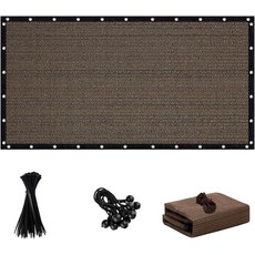 이 FFKQBH 90% 선쉐이드 천 8 X 6 FT 퍼골라 쉐이드 커버 야외 정원 뒷마당용 메시 타프 선린, Mocha, 10 X 16 FT