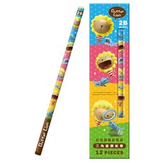 雄獅 NO.1158 奶油獅好朋友三角塗頭鉛筆 2B 12支入 / NO.1157 奶油獅繽紛三角塗頭鉛筆 2B 12入, 1個, NO.1157 繽紛三角塗頭鉛筆 12入