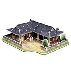 (디코)3D퍼즐 보드게임 DIY_기와집, 1개