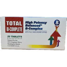 TOTAL B-COMPLETE 高效均衡B群錠 20錠, 1盒, 20顆