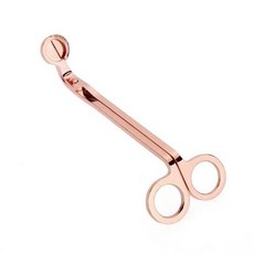 18cm 캔들 심지 트리머 스테인레스 스틸 가위 트림 커터 라운드 헤드 양초 코어 수제 도구, 4)Rose gold