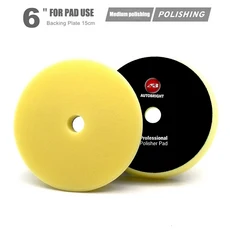 AUTOBRIGHT 5 "6" 7 "자동차 연마 디스크 직업 패드 폴리 셔 기계 스폰지 빠른 디테일링 워시 왁스 미러 왁, 01 Sponge, 07 6inch Polish 1pcs