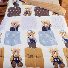 時尚小熊法蘭絨豆豆絨暖暖被，雙面親膚恆溫保暖