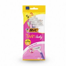 Bic 雙層極舒適輕便刮鬍刀 / 仕女雙層輕便除毛刀, 1個, 仕女雙層輕便除毛刀5+2入