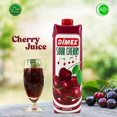 DIMES SOUR CHERRY JUICE Nectar Turkiye Halal 디메스 터키산 타트 체리 주스 할랄 과일 음료, 1개, 1L