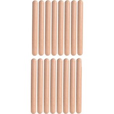 8쌍 8인치 클래식 우드 클라베스 음악 타악기 자연 목재 리듬 스틱 (8쌍 FBA)