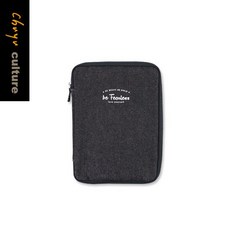 珠友 SC-05033【限定版】A6/50K牛仔布拉鍊包書衣 多功能書套, 02黑, 1個