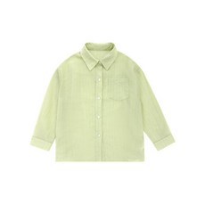 女童夏裝長袖襯衫，百搭防曬薄款上衣，兒童潮流設計