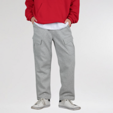 남자 보아퍼 기모 본딩 카고 트레이닝바지