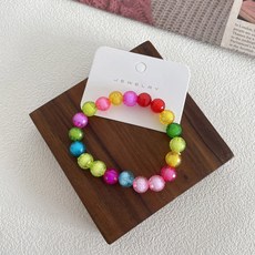 兒童串珠手鍊 彩色卡通造型飾品