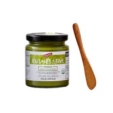 데이웰 녹차 아몬드 스프레드 200g 우드 버터나이프 세트