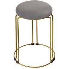 화장대 의자 거실 북유럽, 그레이 가죽