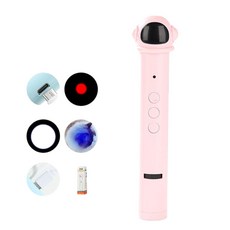 逗貓鐳射筆 充電紅外線貓咪玩具, 粉紅色, 1個, 如圖所示