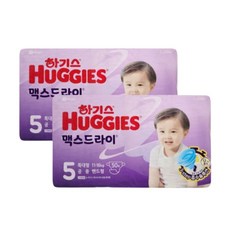 하기스 맥스드라이 밴드형 5단계 공용 50매 x 2팩, 100매