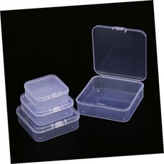 투명 플라스틱 소품 보관 케이스 악세사리 정리함 작은 물건 수납 박스, 중형 10P, 중형 10P, 1개