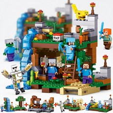 마크 기사 용사 크래프트 정글 베이스 조립 블럭 4종 세트 DIY 장난감 SC32, 1박스