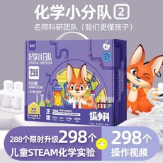 科學小實驗 科學小實驗套裝兒童玩具小學生三五年級益智科技制作物理拼裝手工, 1個, 【化学小分队】288个化学实验