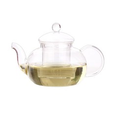 거름망 유리티포트 티팟 차워머 메이커 티포트 800ml 미니 주전자 숙우, 1개