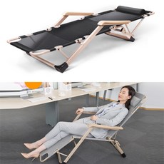 프리미엄 리클라이너의자 무중력 1인용 접이식 안락 암체어, 블랙, 블랙