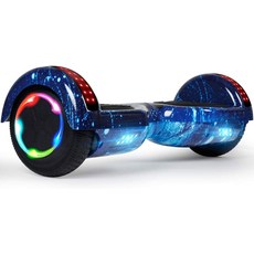 호버보드 6.5인치 셀프밸런싱 스쿠터 블루투스 LED 이색 탈것, A07 스타 블루